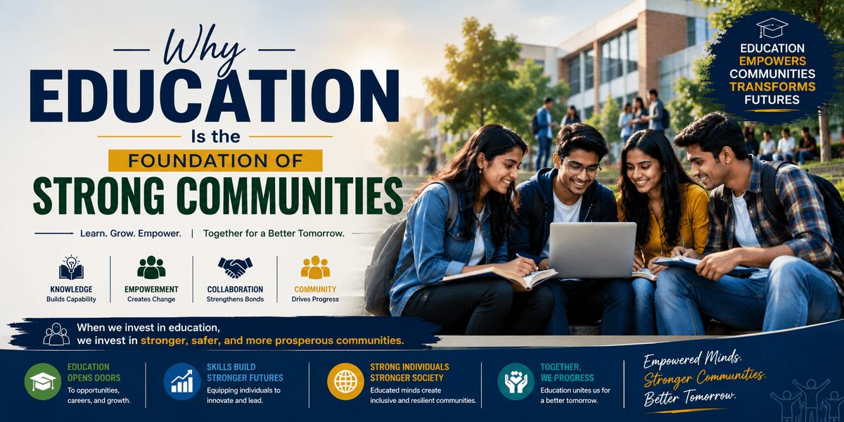 Why Education Is the Foundation of Strong Communities